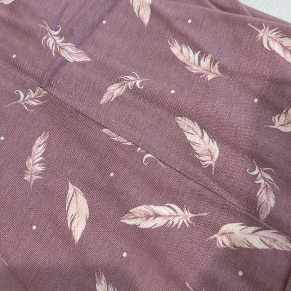 Charter club intimate two-piece pajama long sleeve shirt feather print bottom XL - Picture 5 of 7